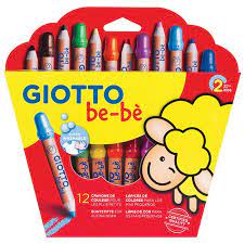 12 CRAYONS COULEUR GIOTTO BEBE